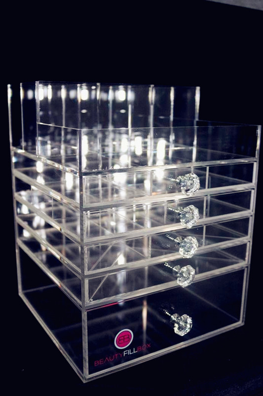 MS-AD009/wholesale acrylic makeup organizer with drawers